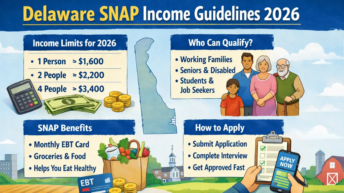 Delaware SNAP income guidelines