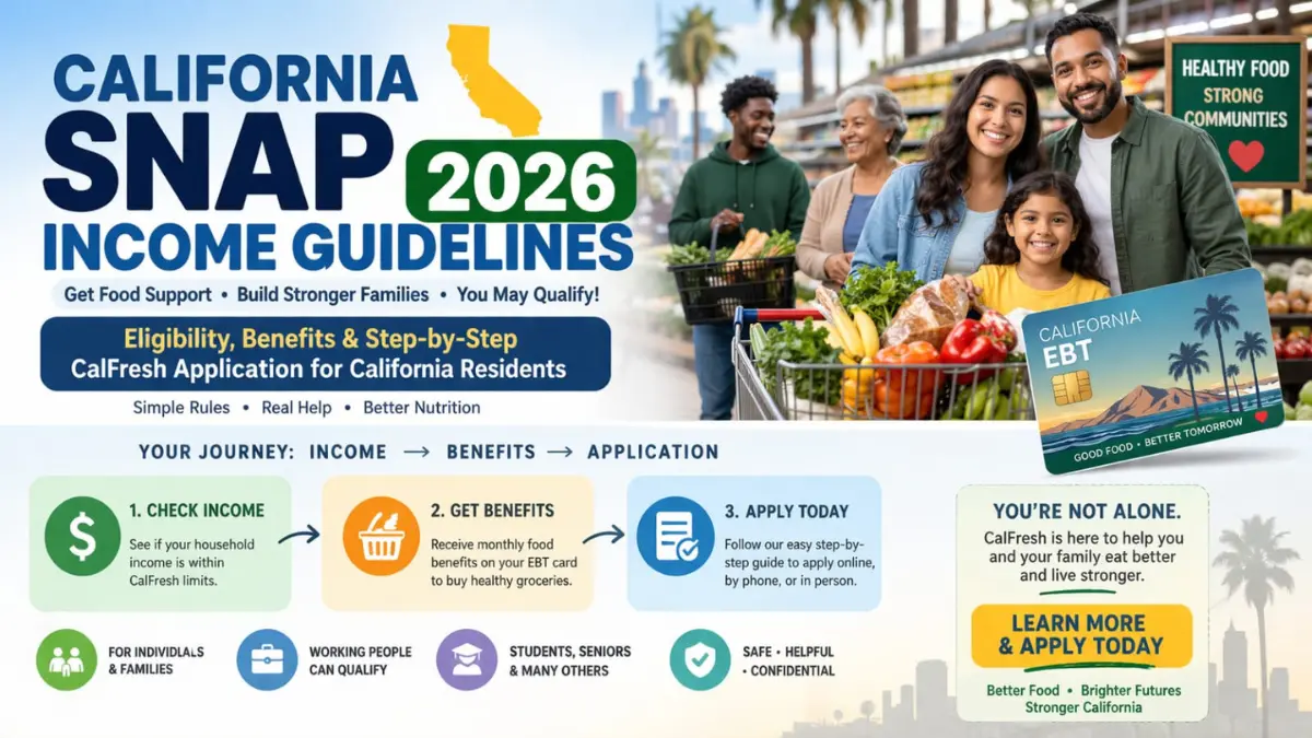 California SNAP Income Guidelines 2026
