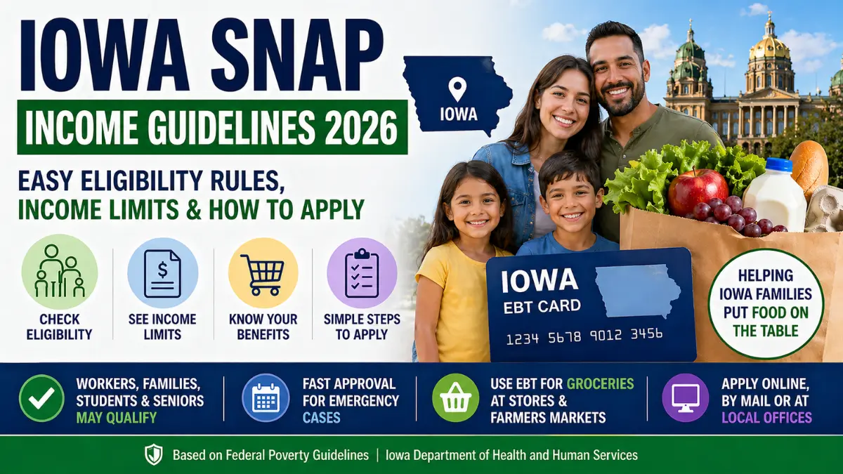 Lowa SNAP income guidelines