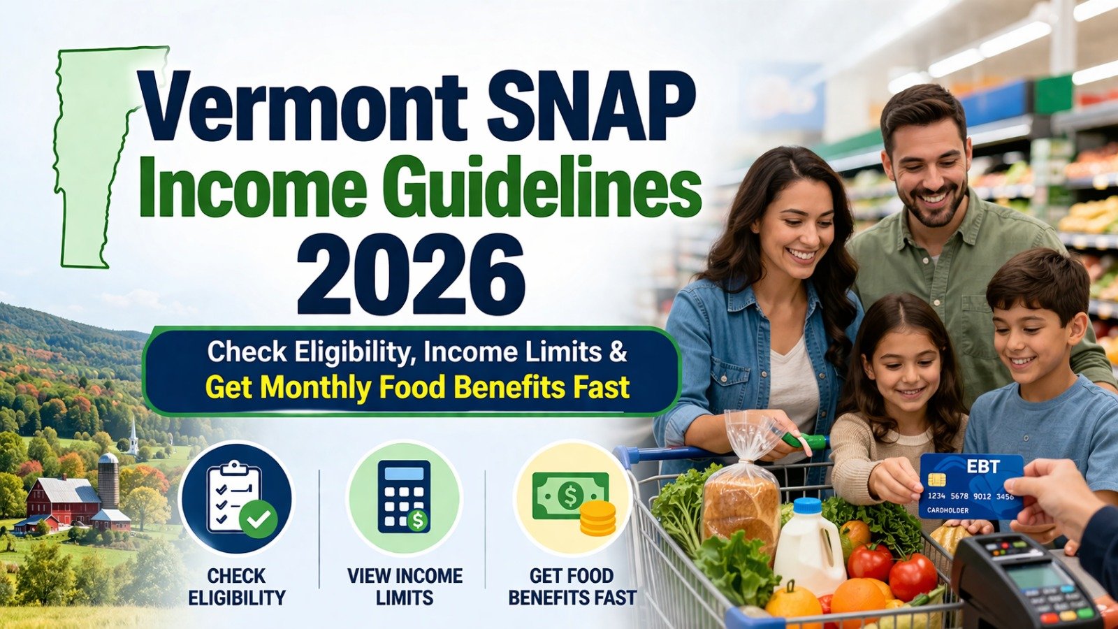 Vermont SNAP Income Guidelines 2026