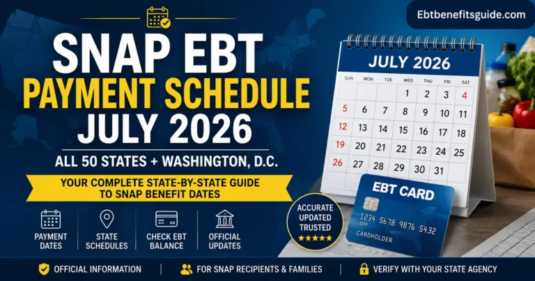 EBT Payment Schedule July 2026