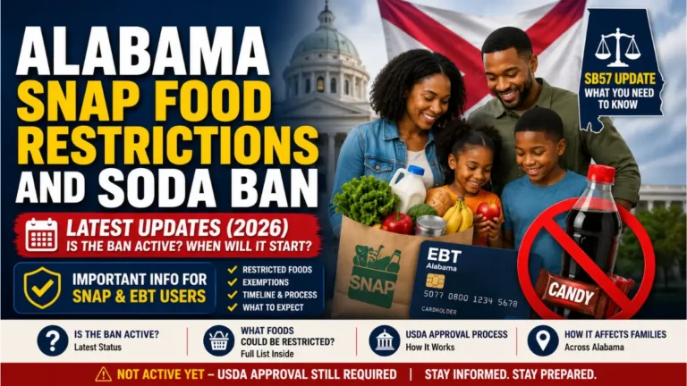 Alabama Food SNAP Restrictions soda an Uptodates 2026