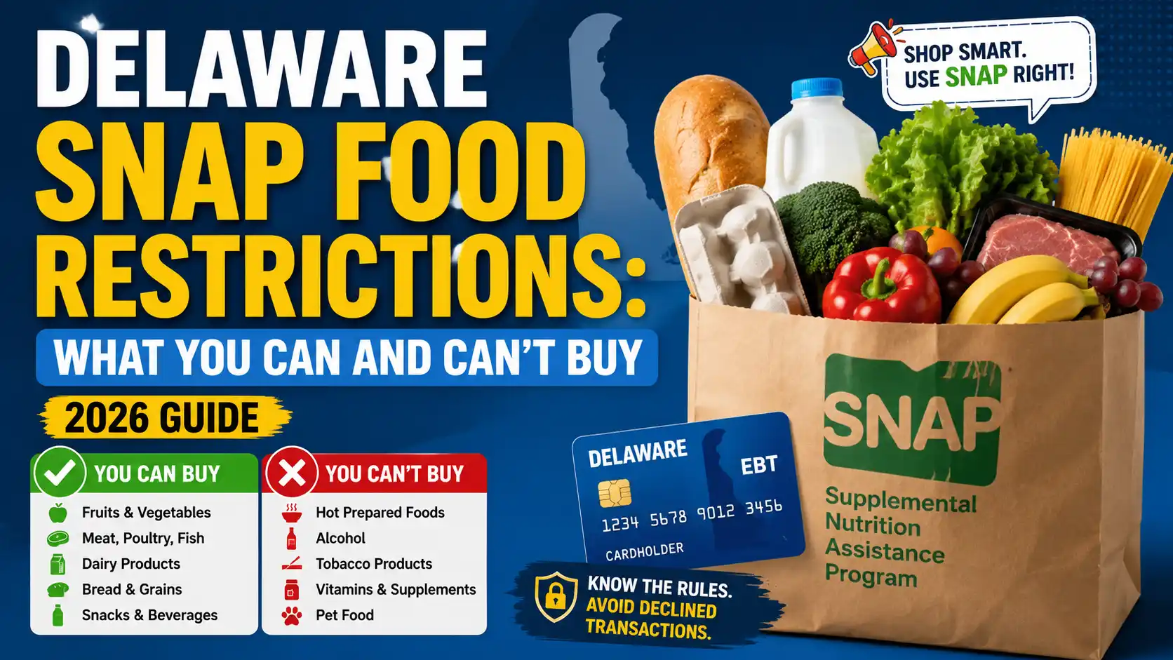 Delaware SNAP food restrictions