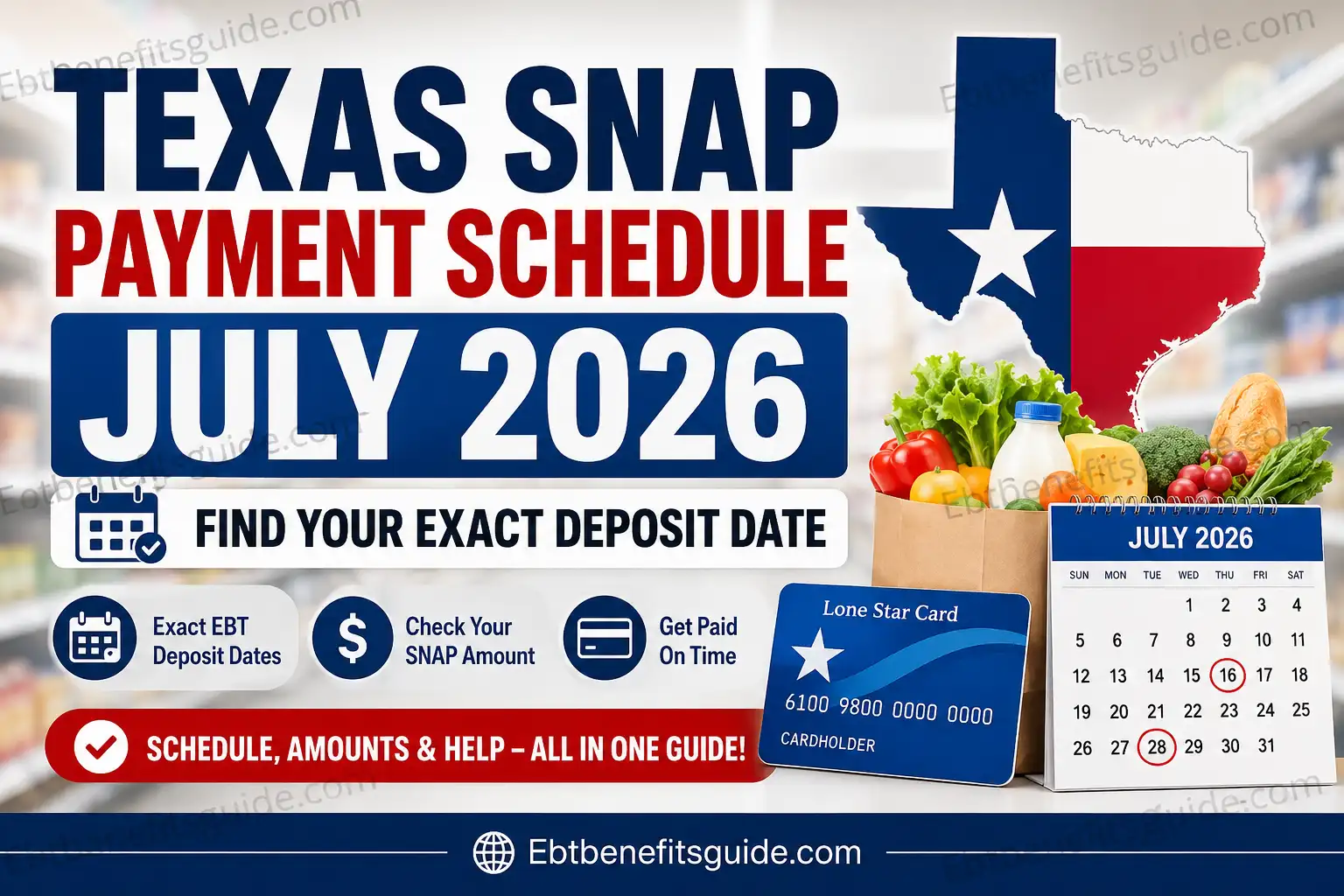 Food Stamps Payment Schedule Texas