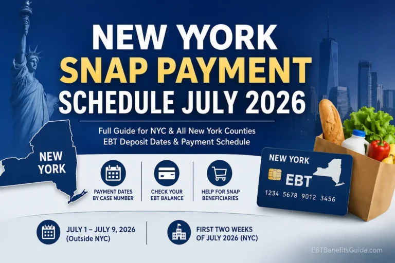 NYC EBT PAYMENT SCHEDULE