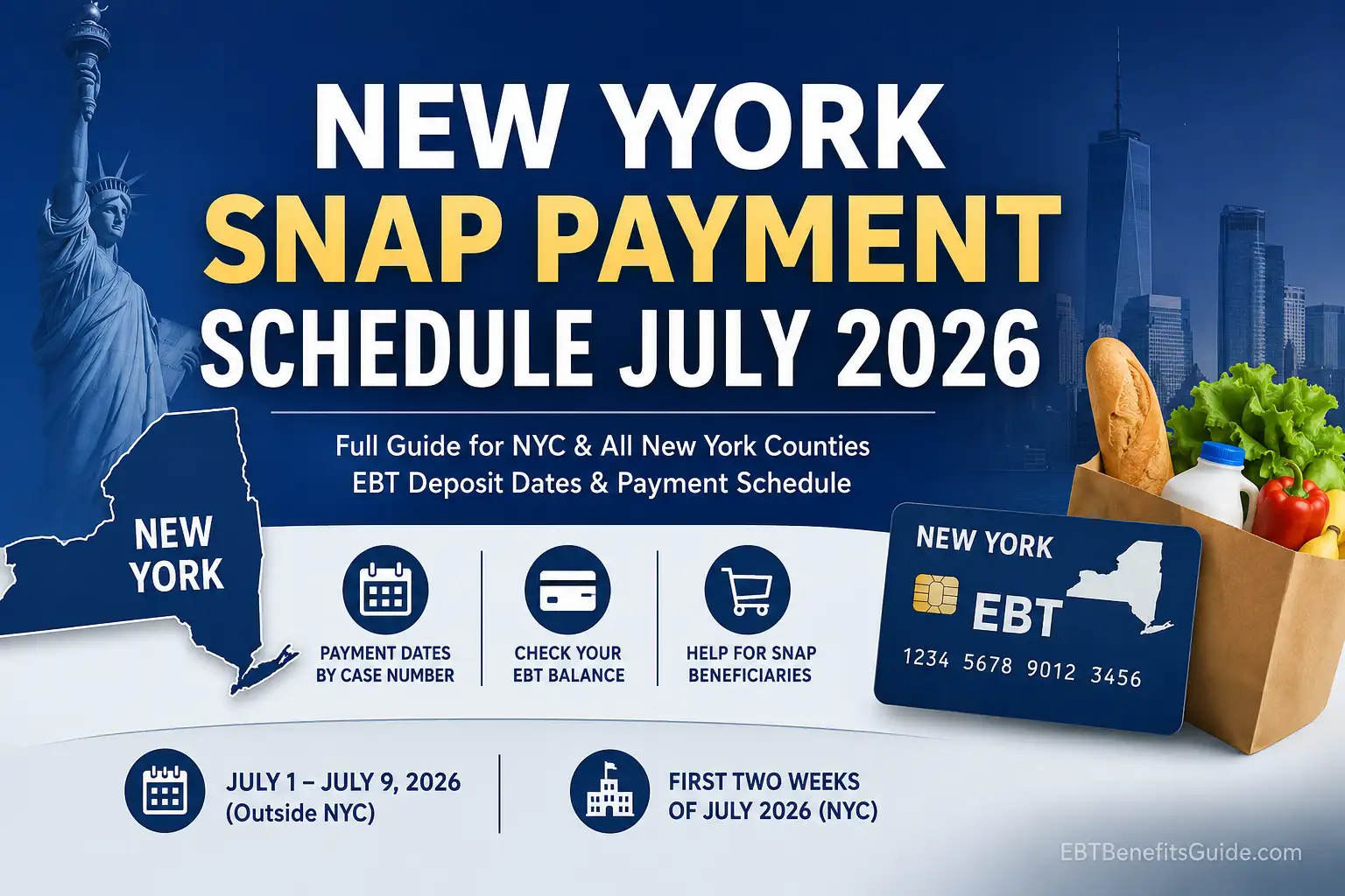 NYC EBT PAYMENT SCHEDULE