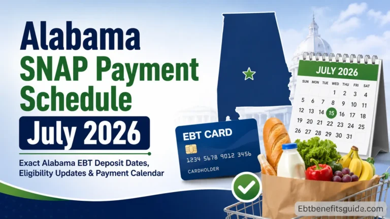SNAP FOOD STAMPS SCHEDULE ALABAMA
