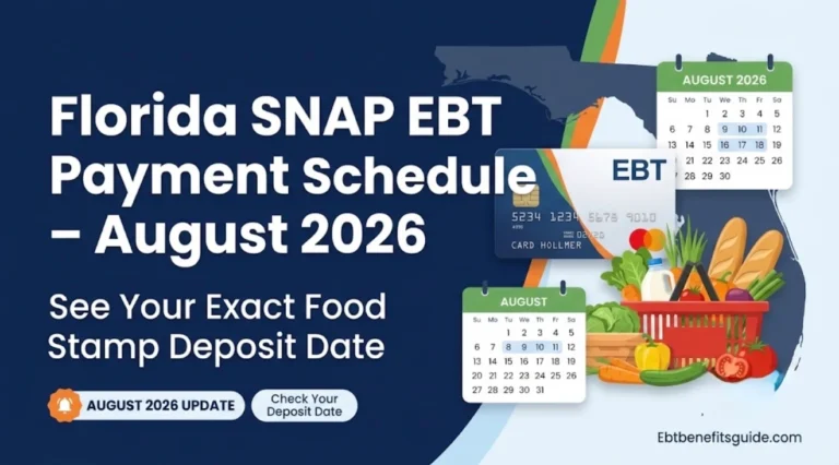 Florida Food Stamps payment schedule for August 2026