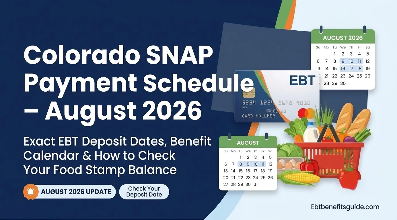 Colorado EBT Payment Schedule August 2026