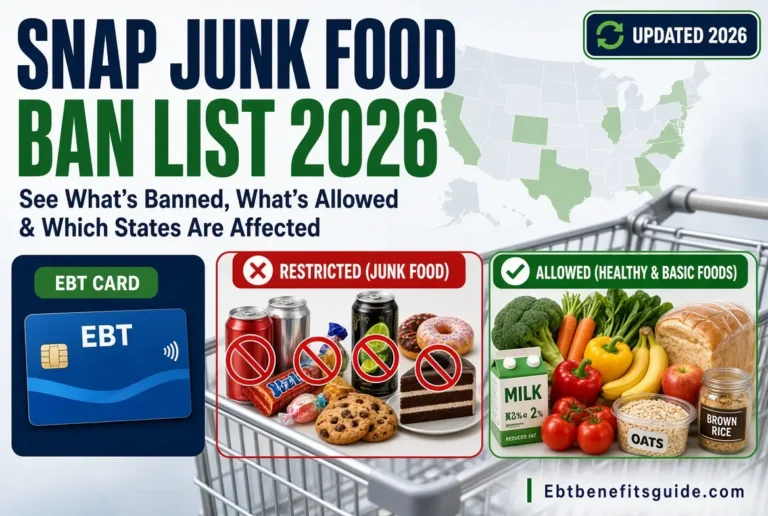Food Stamps Junk Food Ban List