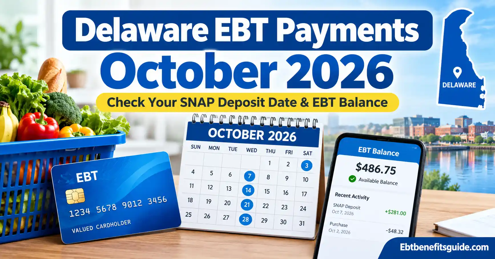 Delaware SNAP Payment Schedule October 2026